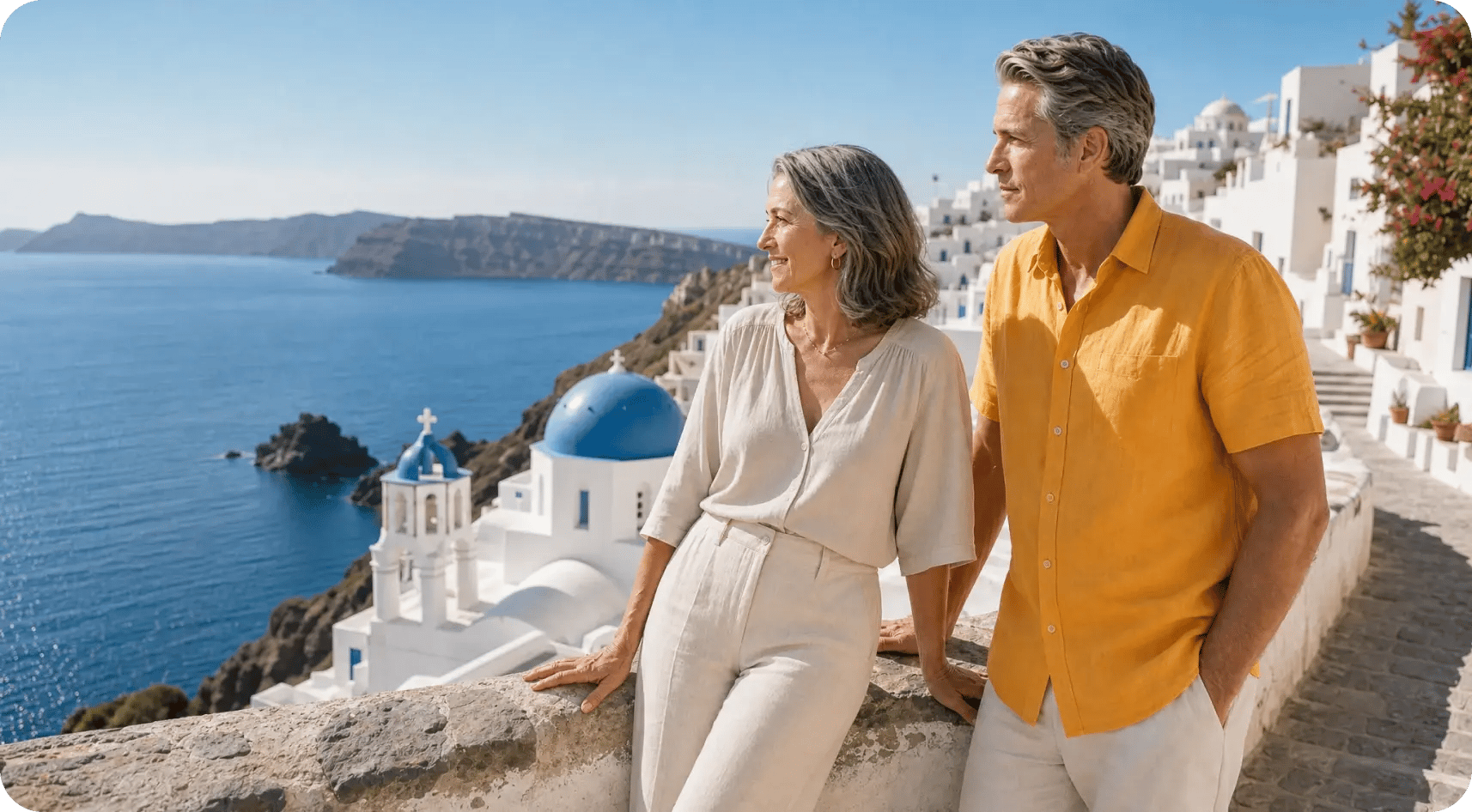 casal na europa com seguro viagem