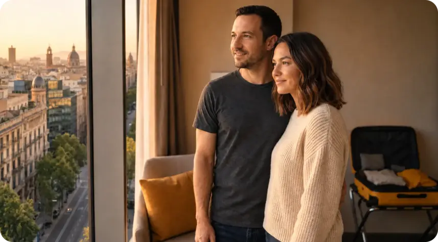 casal em viagem com seguro como fazer